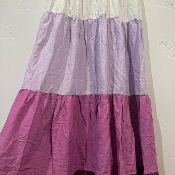 Anthropologie The Raya Colorblock Maxi Dress: Purple and White - Picture 6 of 16